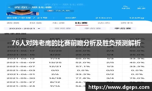 76人对阵老鹰的比赛前瞻分析及胜负预测解析